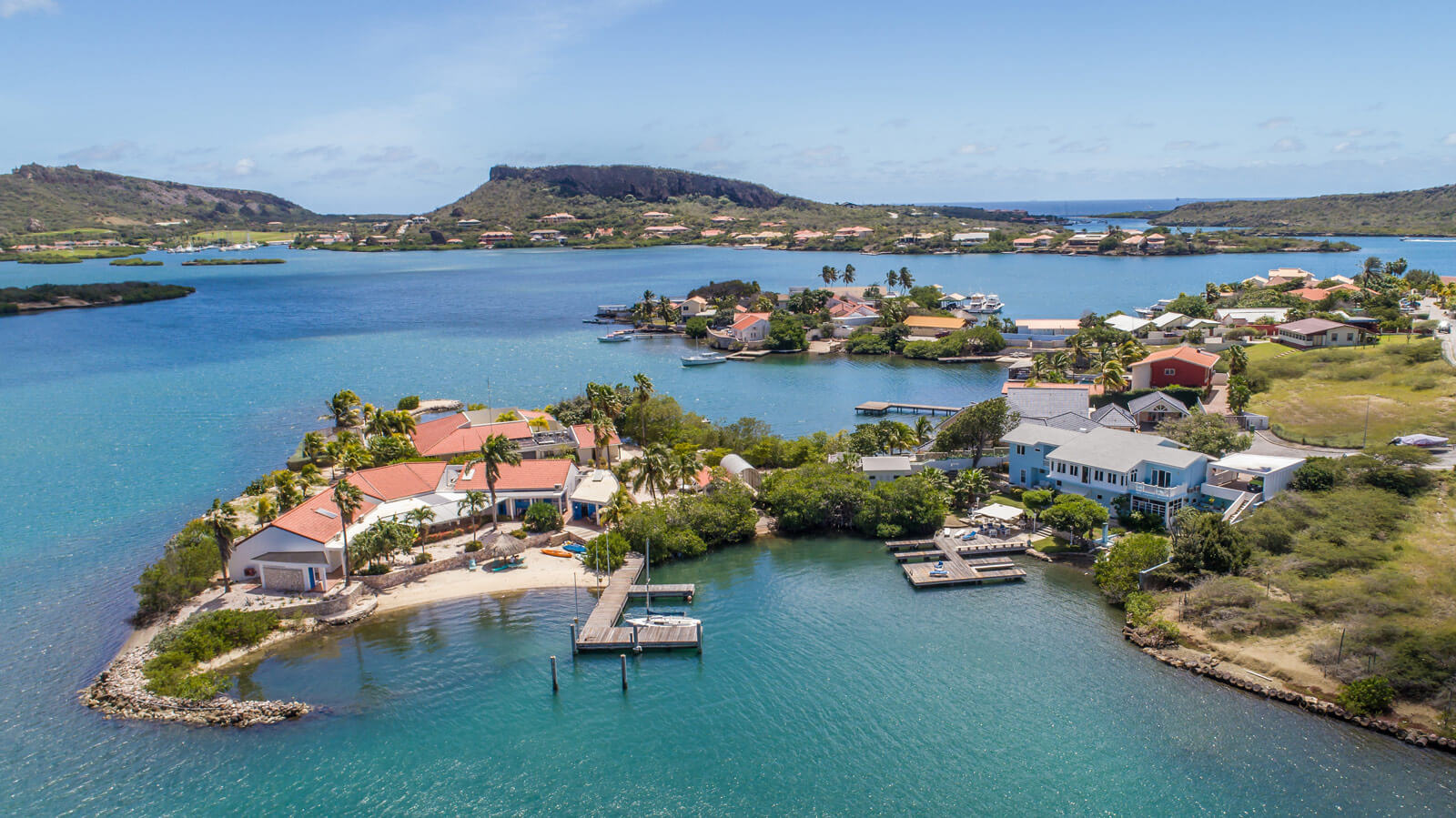 Uitzicht op Curaçao